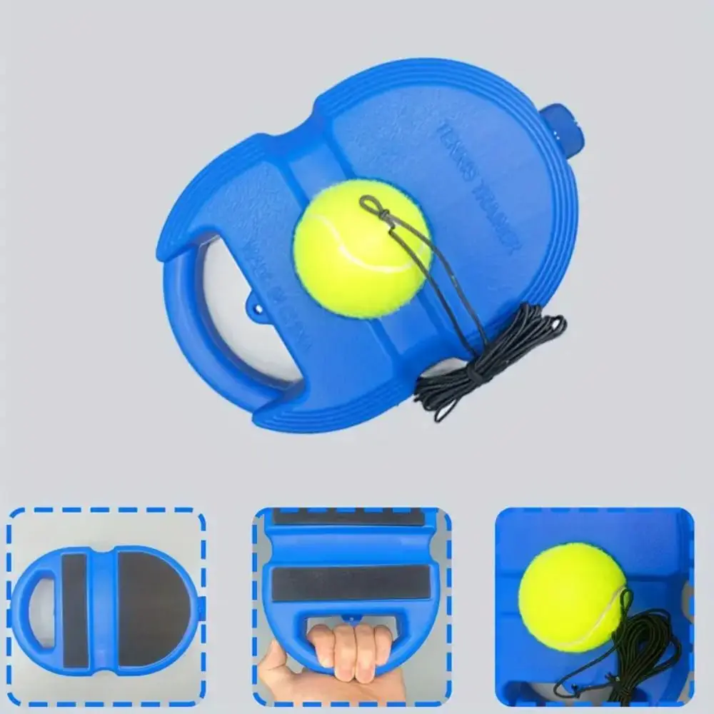 Juego de entrenador de tenis profesional, retorno de línea, pelota de tenis de ejercicio resistente, cuerda elástica, tenis de un solo jugador para el hogar - imagen 5