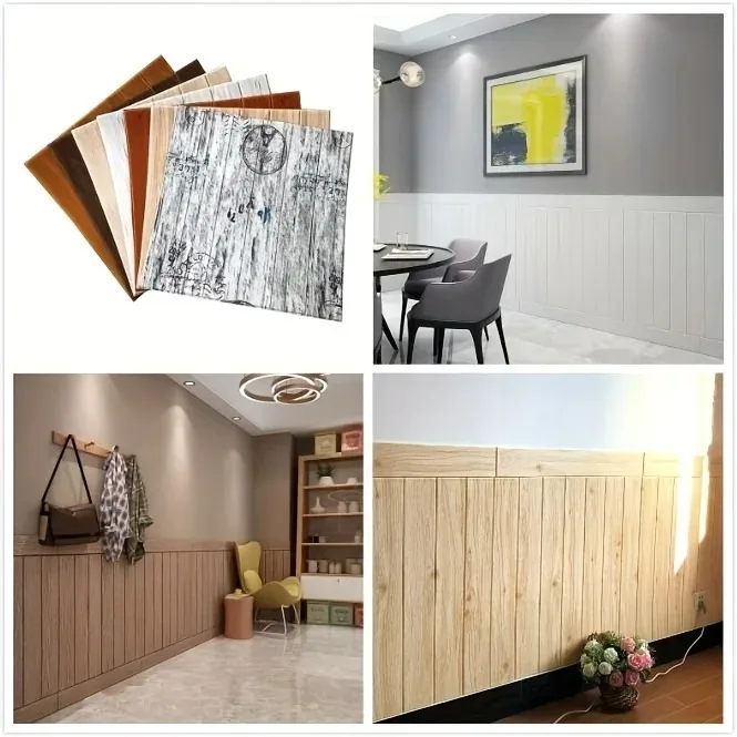 Adhesivo de pared autoadhesivo DIY con espuma de grano de madera 35X35cm impermeable y a prueba de humedad techo dormitorio cocina dormitorio - imagen 5