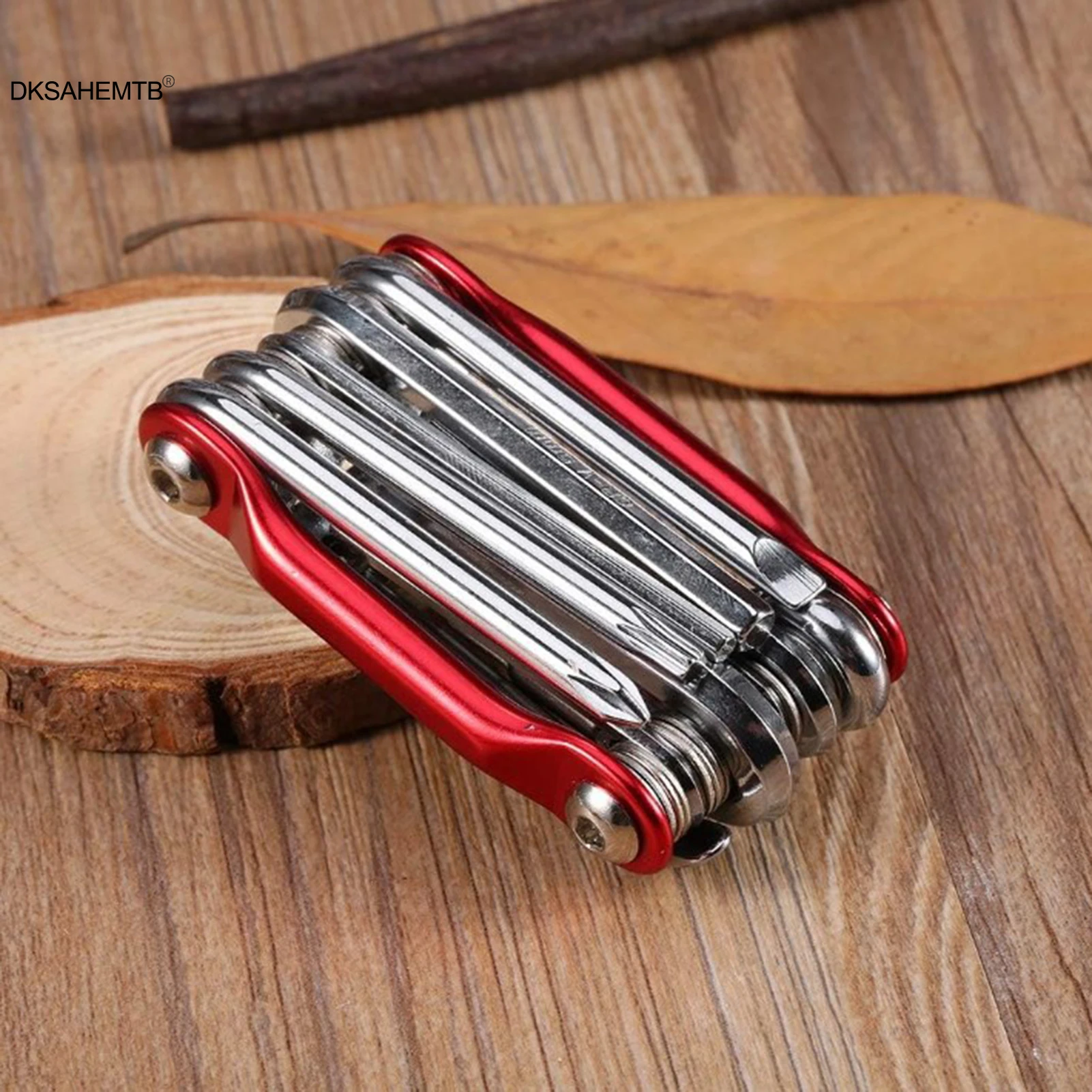 Herramientas de combinación de reparación de bicicletas multifunción, aleación de aluminio duradera, herramienta de mantenimiento de MTB con cortador de cadena, accesorios de ciclismo - imagen 5