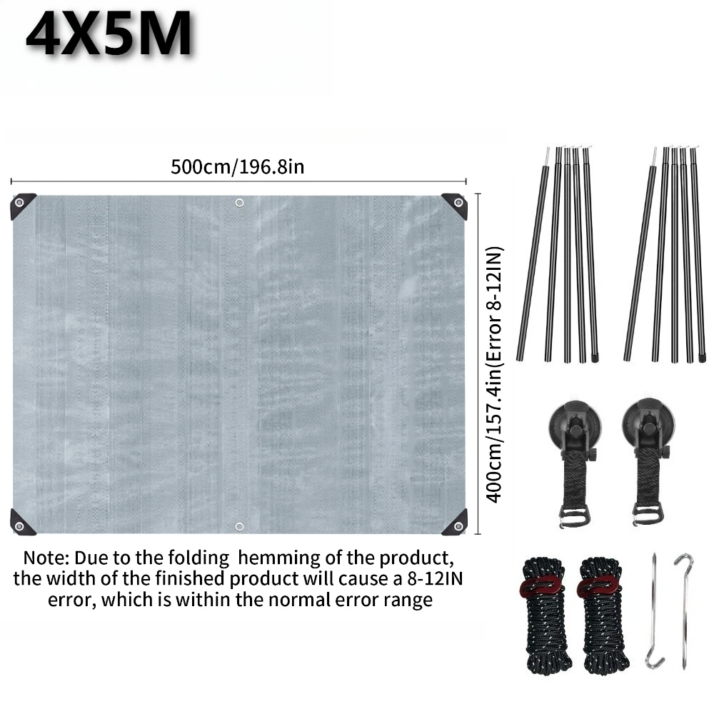 4X5M Sliver and Blue