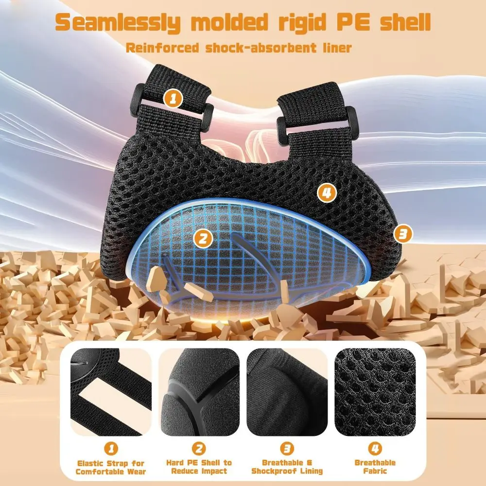 6 unids/set para 3-14 años conjunto de equipo de protección Material mejorado correa ajustable rodilleras de patinaje protectores de muñeca - imagen 4