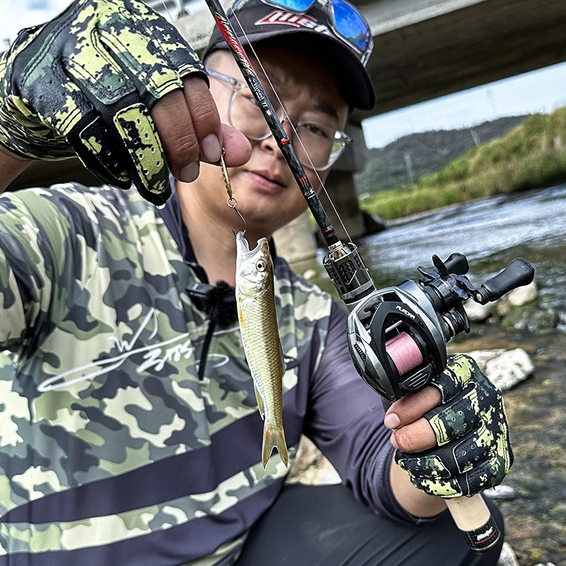 Histar-señuelo de luz de aire Aurora BFS, sistema de delicadeza de cebo, carrete de aluminio AT7, 115G, UL, 3D, frenado magnético dinámico, carrete de Baitcasting - imagen 5