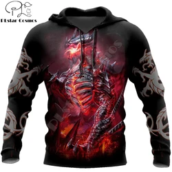 Sudadera de pesca dragón 3D PLstar Cosmos – Unisex con capucha