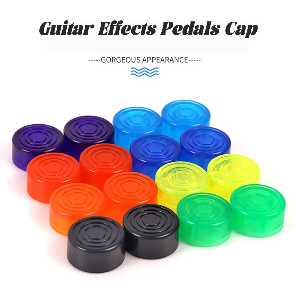 Pedales de efectos de guitarra ABS, piezas de efectos de guitarra multicolor, cubierta superior de Pedal de guitarra, perillas de estoma de guitarra eléctrica - imagen 2