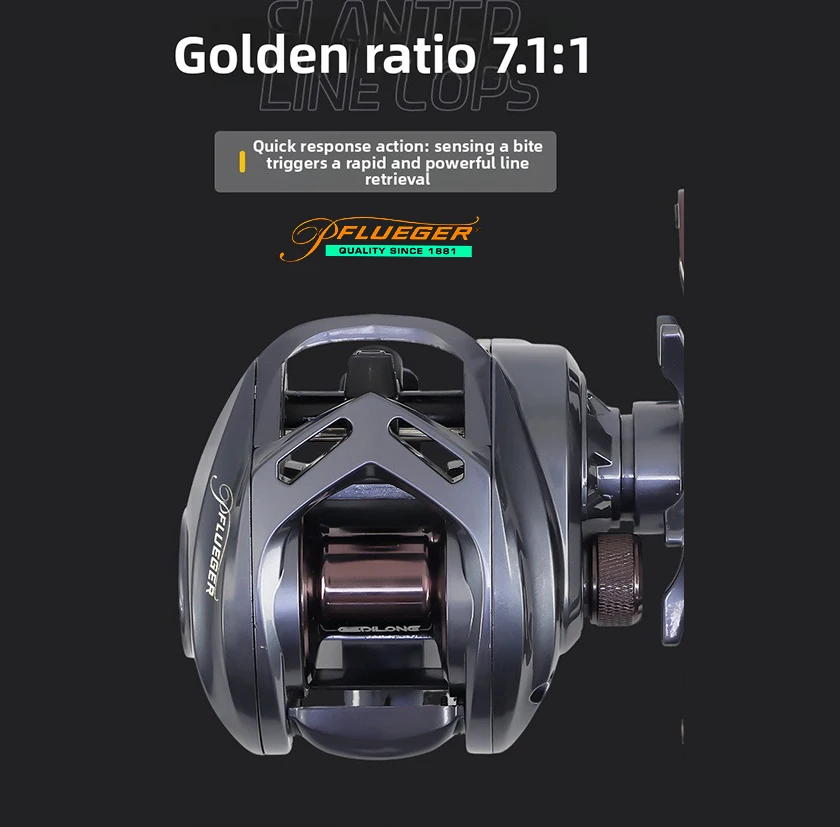 Carrete multiplicador Pflueger 7,1:1 – 11 rodamientos con carrete extra - imagen 3