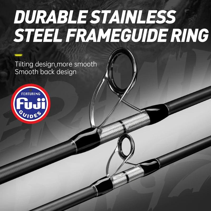 Hunthouse-caña de pescar UL 1,8 m Jigging, 1,5 secciones, peso del señuelo 100-400g, fibra de carbono fundida/giratoria, parte completa de Japón Fuji Ocean - imagen 3