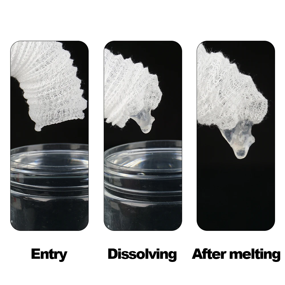 Hirisi 1 pieza 5M pesca de carpa PVA malla en tubo para cebo de pesca de disolución rápida alimentador de pesca de carpa accesorios de pesca PA204 - imagen 3