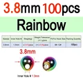 3.8mm Rainbow 100pcs