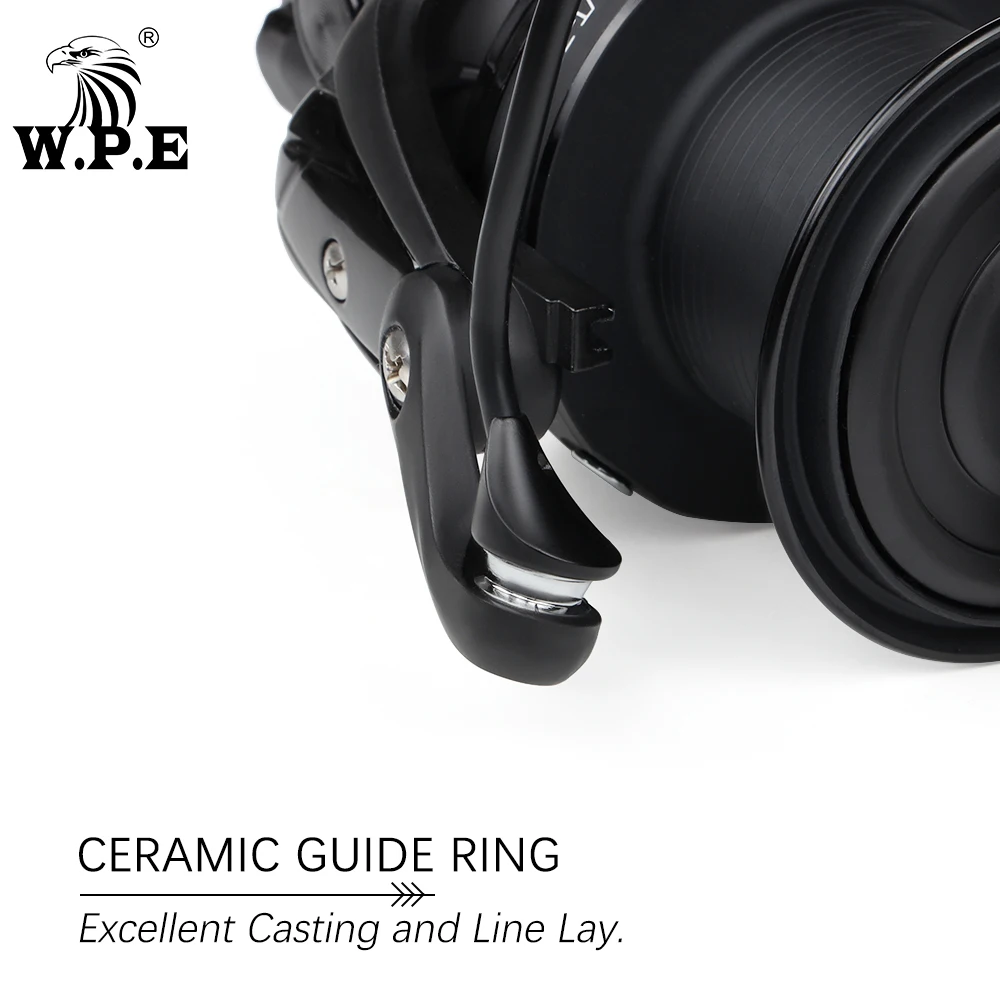 W.P.E VT-carrete de Pesca de carpa, accesorio giratorio de 5000/7000/8500/9000 + 1 7 rodamientos de bolas, alimentador de relación de engranaje 4,6: 1, aparejos de Pesca de carpa - imagen 4