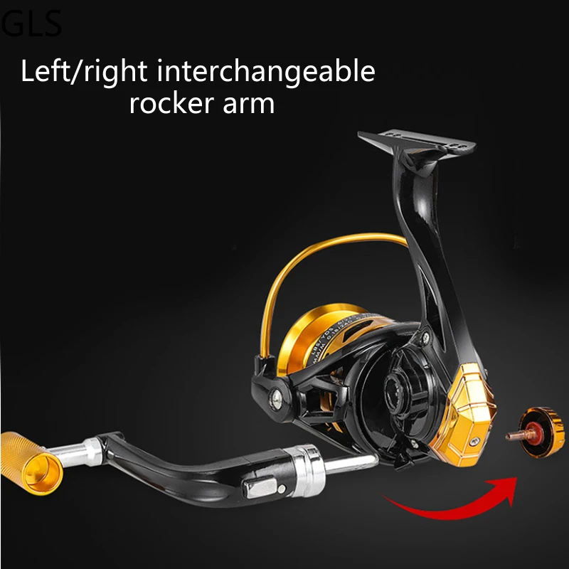 Carrete de Metal resistente al desgaste, rueda de pesca de carpa de alta velocidad, arrastre máximo de 6-10kg, para agua dulce, 2023: 5,2, 7:1, novedad de 1/4 - imagen 5