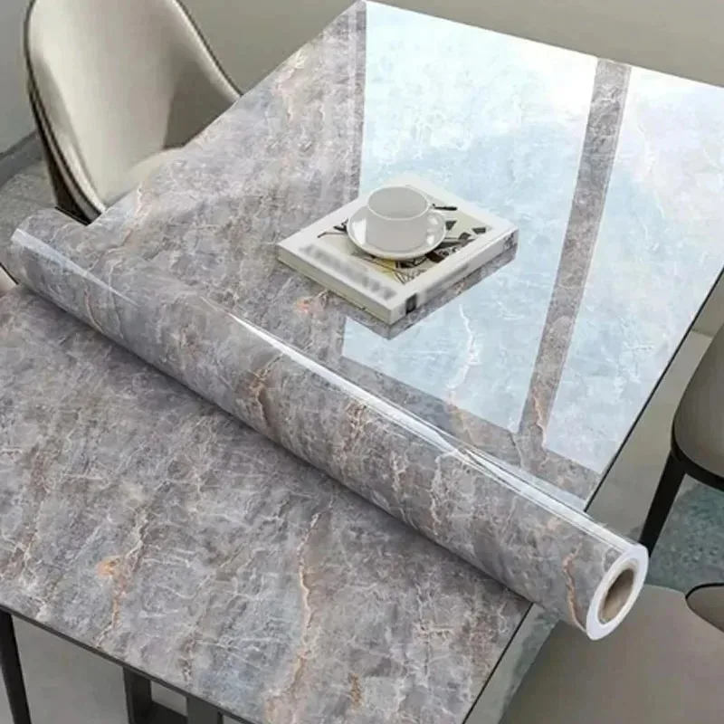 1 rollo de pegatinas de pared extra gruesas, autoadhesivas, extraíbles, 40cm, adecuadas para cocina, mármol resistente al aceite e impermeable - imagen 4