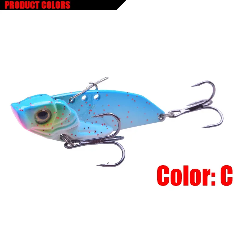 Señuelo de pesca VIB de Metal, cuchara vibratoria, 5cm, 11,5g, Crankbait, cebo duro Artificial VIB, cigarra, aparejos de pesca que se hunden, 1 ud. - imagen 5