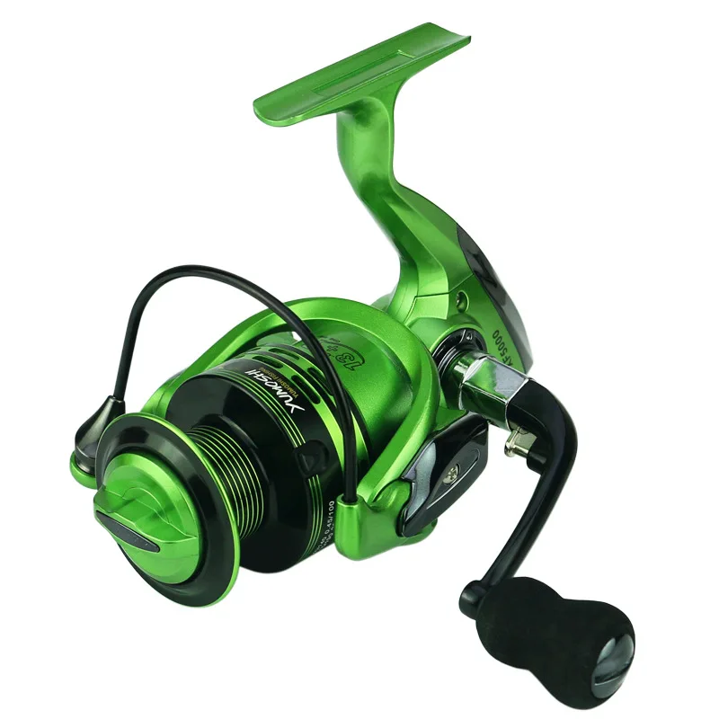 Carrete giratorio con brazo basculante metálico para pesca en mar - imagen 3