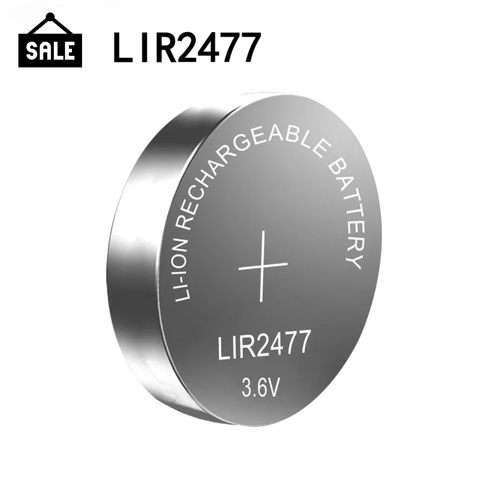 Batería recargable LIR2477 – Pila de botón de litio 3,6V - imagen 5