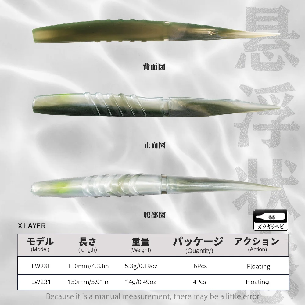 Señuelo súper suave Hunthouse con sonajeros, 110 mm, 5,3 g, 150 mm, 14 g, señuelo para pescar lucio, cebo para lubina, señuelos de silicona, lw231, aparejos de pesca - imagen 2