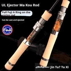 Jintu Tuxi UL – Caña Micro Jigging con anillas Fuji y acción regulable
