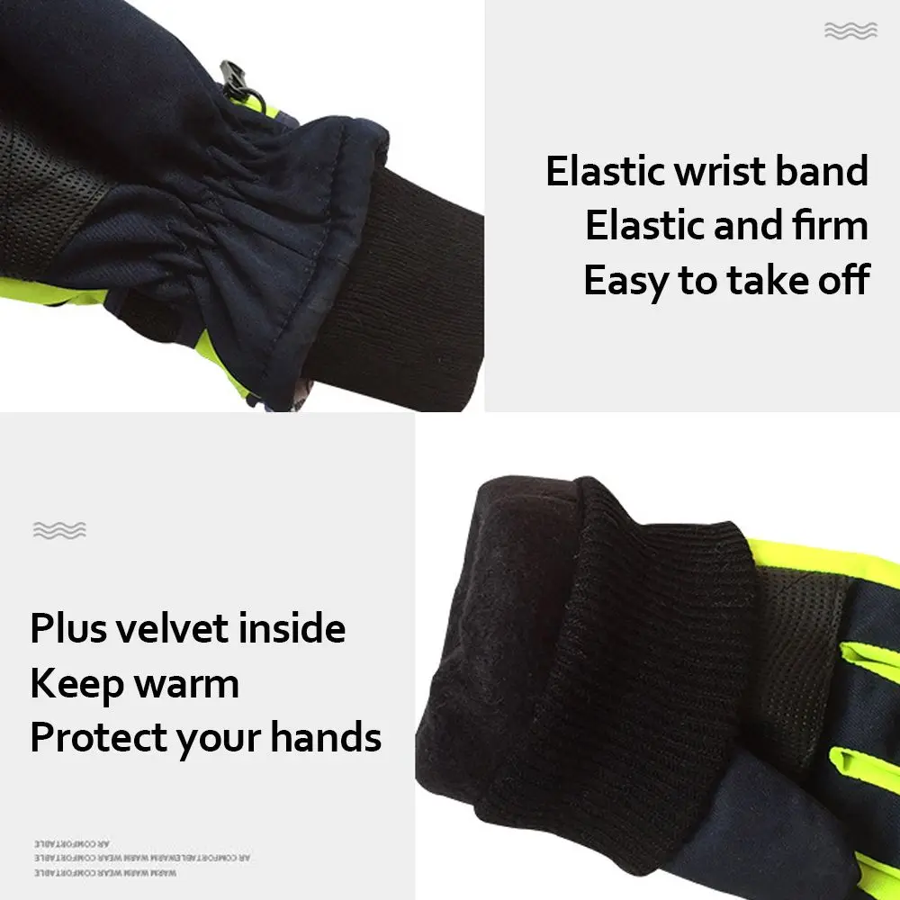 5-8 años 5-8 años de edad dibujos animados impermeable guantes de esquí completos guantes de esquí accesorios de esquí snowboard