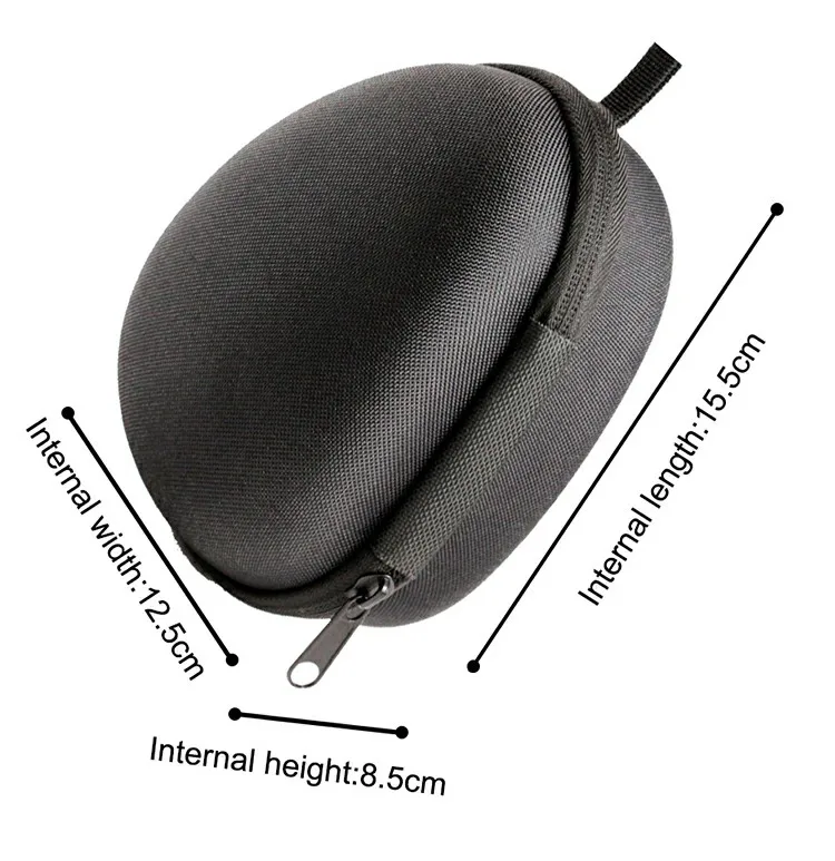 Una caja negra con una correa y cremallera