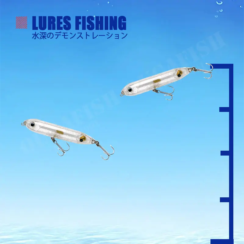 Señuelo de pesca flotante, lápiz duro de 96mm y 120mm, accesorio de pesca de peces negros, equipo Artificial Isca - imagen 5