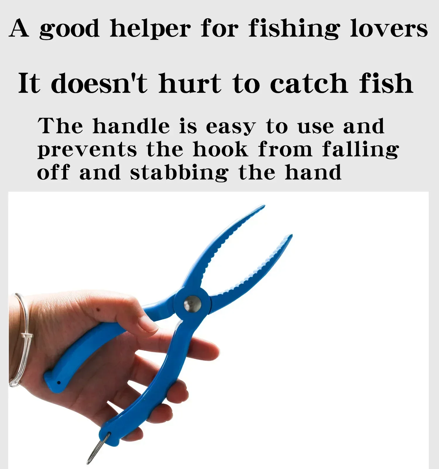 Dispositivo de Control de peces al aire libre, abrazadera de plástico, herramienta de agarre de labios de pesca, controlador, abrazadera de señuelo, alicate antideslizante, Kit de suministros - imagen 5