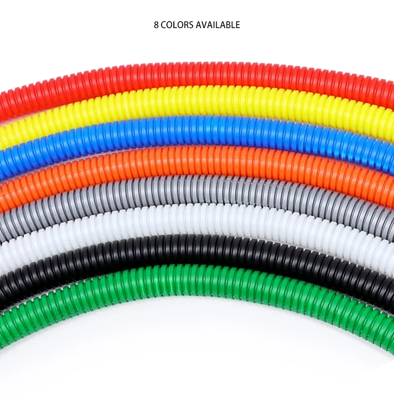 Tubo corrugado, funda protectora resistente al calor, 7,5 ~ 34,5mm, plástico, arnés de cables para coche, tubo de carcasa, Protector de Cable aislado PP - imagen 5