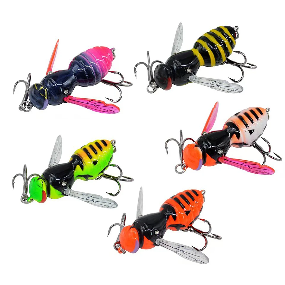 WALK FISH 4,5g 40mm cebo flotante para peces columpio insecto cebo duro Lucio lubina cebo biónico Artificial pesca océano lago equipo de pesca - imagen 5