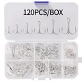 120pcs Silver Hook