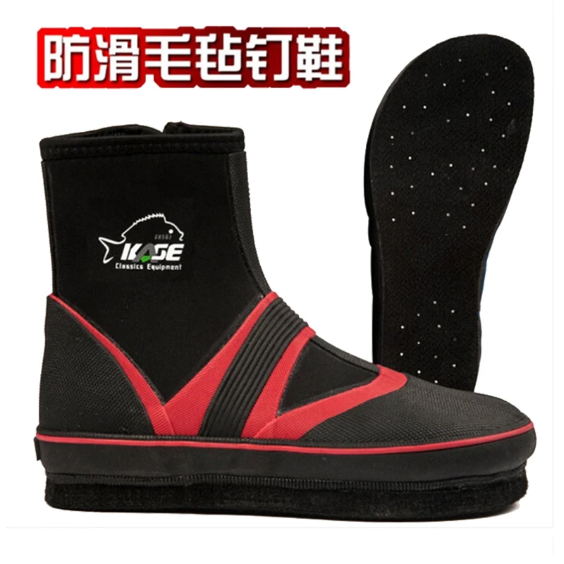 Botas de pesca antideslizantes unisex – suela de fieltro con clavos - imagen 3