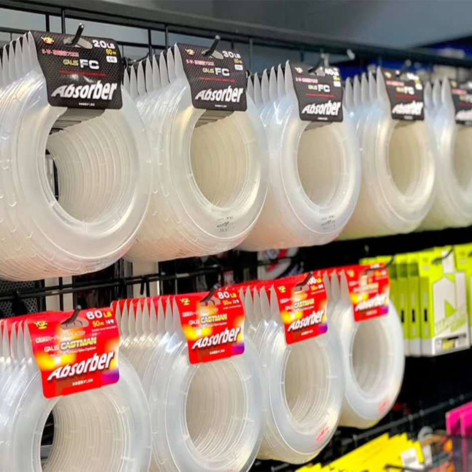 Línea de pesca líder de fluorocarbono absorbente YGKFC Galis FC-longitud: 50M y 60M, tamaño: 20-130lb línea líder de fibra de carbono PESCA - imagen 5