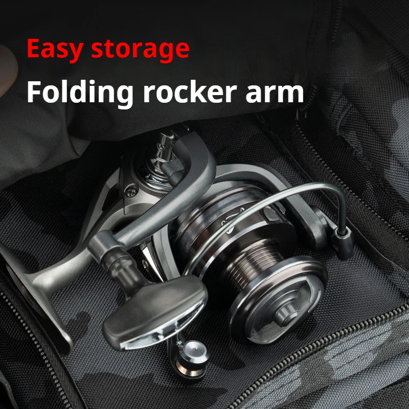 Carrete de pesca CHILENT HJ 5,2: 1 potencia máxima de arrastre 10kg carrete matal carrete giratorio de fundición larga 500s-7000s eruipment de pesca - imagen 4