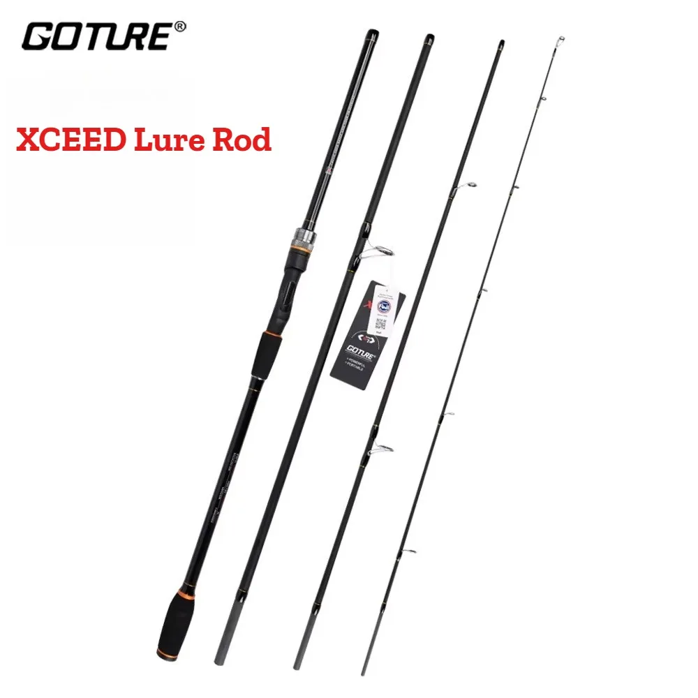 Goture Xceed Cañas Pescar Fibra de Carbono Carpa Agua Salada Dulce