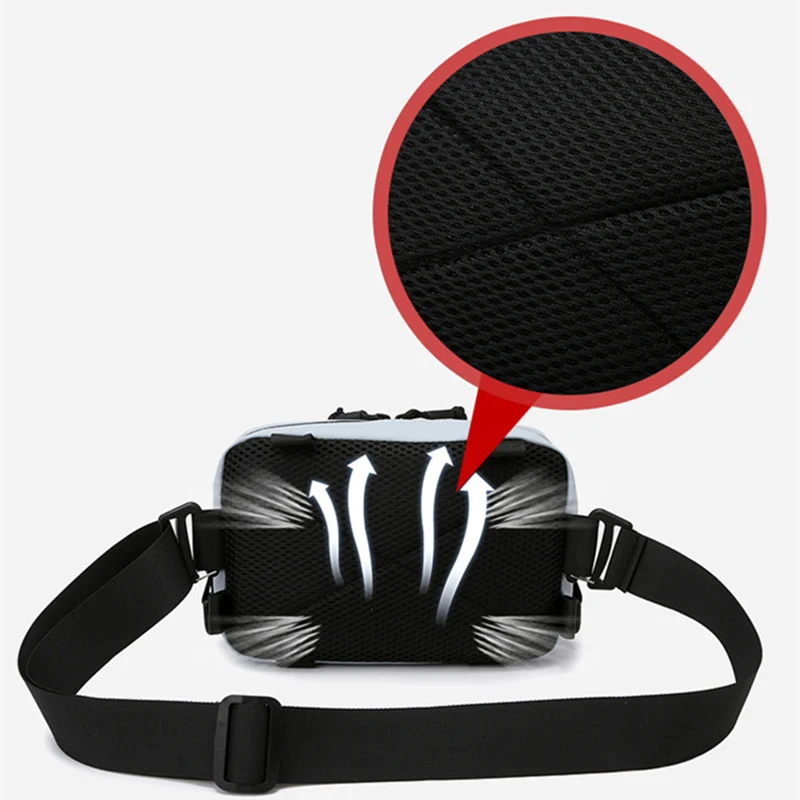 Bolsa de pesca impermeable para hombre, bolsas tácticas Molle para el pecho, cintura, hombro, chaleco de viaje al aire libre, mochila, riñonera de ciclismo de utilidad - imagen 5