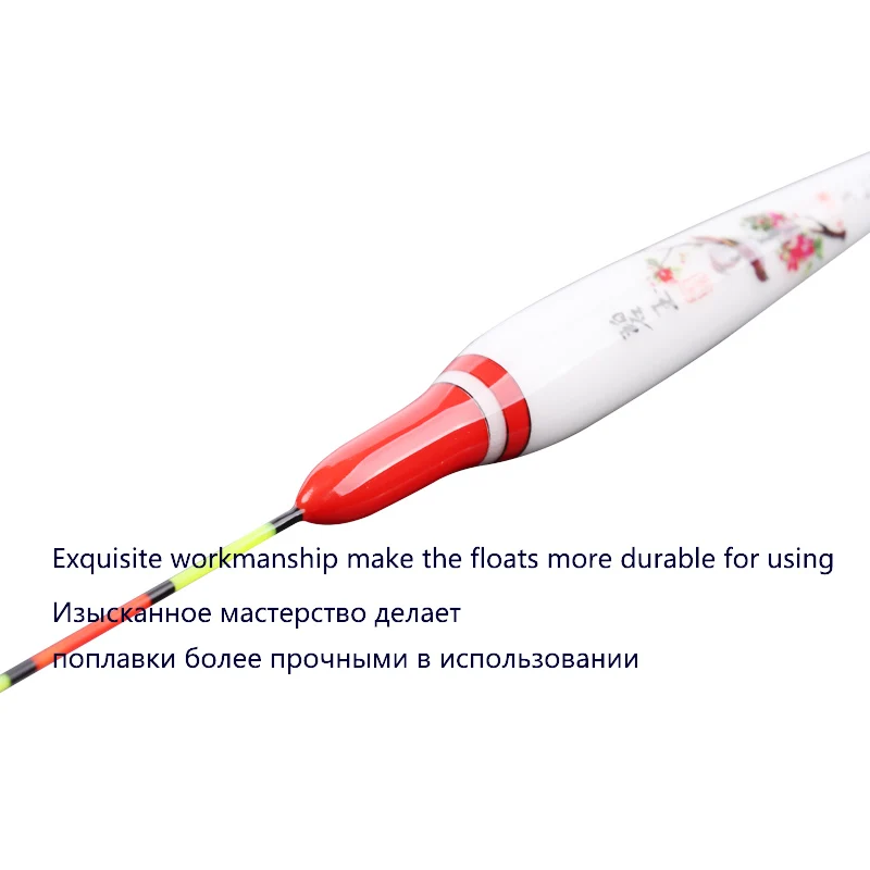 Nano flotadores de pesca piezas, 1 caja de Boya, 1 soporte flotante, 1 bolsa de ganchos, Boya de agua dulce sensible al Bobber, estable, herramientas de aparejos Boya, 3 unidades - imagen 2