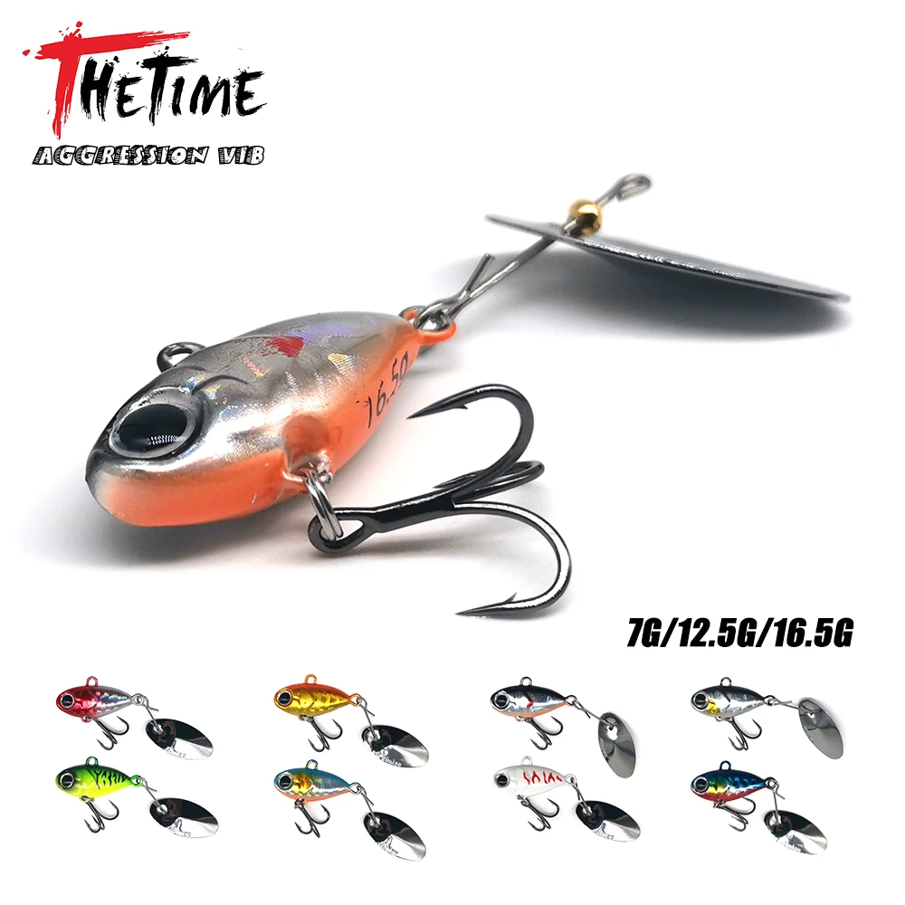THETIME Brand DouDou Metal VIB Lure 7/12.5/16.5g Crankbait Spinning Spoon Cicada Vibration Lure Artificial Jigbait For Pike Bass - imagen 2
