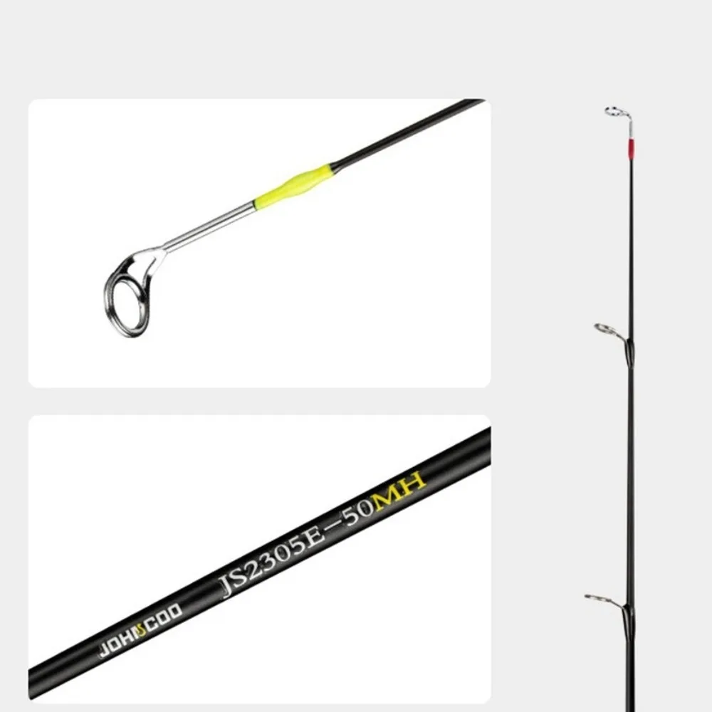 Explore el elegante diseño y la funcionalidad de esta caña de pescar de alta calidad