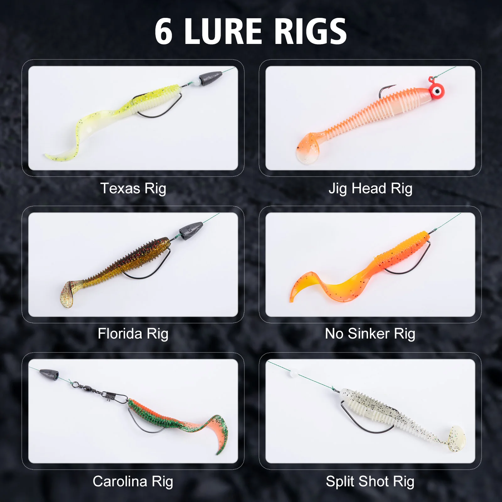 Goture Kit señuelos blandos y duros pesca mar también río - imagen 2