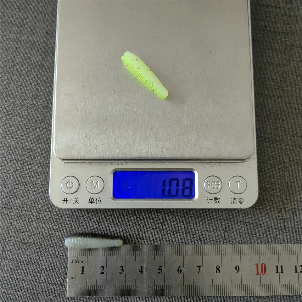 MUKUN-cebos blandos de hundimiento de 20 piezas, señuelo de pesca de gusano de 30mm, 40mm, 50mm, Wobbler Artificial, cebo de silicona de alta elasticidad - imagen 3