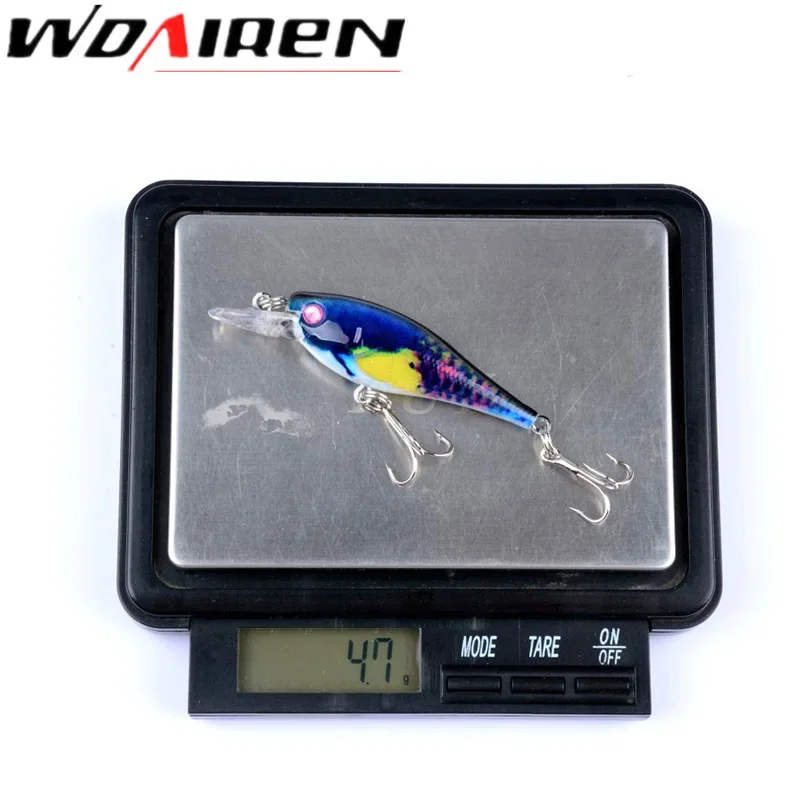 4 Uds Crankbaits señuelo de Pesca 6,5 cm 4,5g Wobblers manivela cebos duros serie de pintura para Pesca Topwater Artificial Bass Pesca - imagen 4