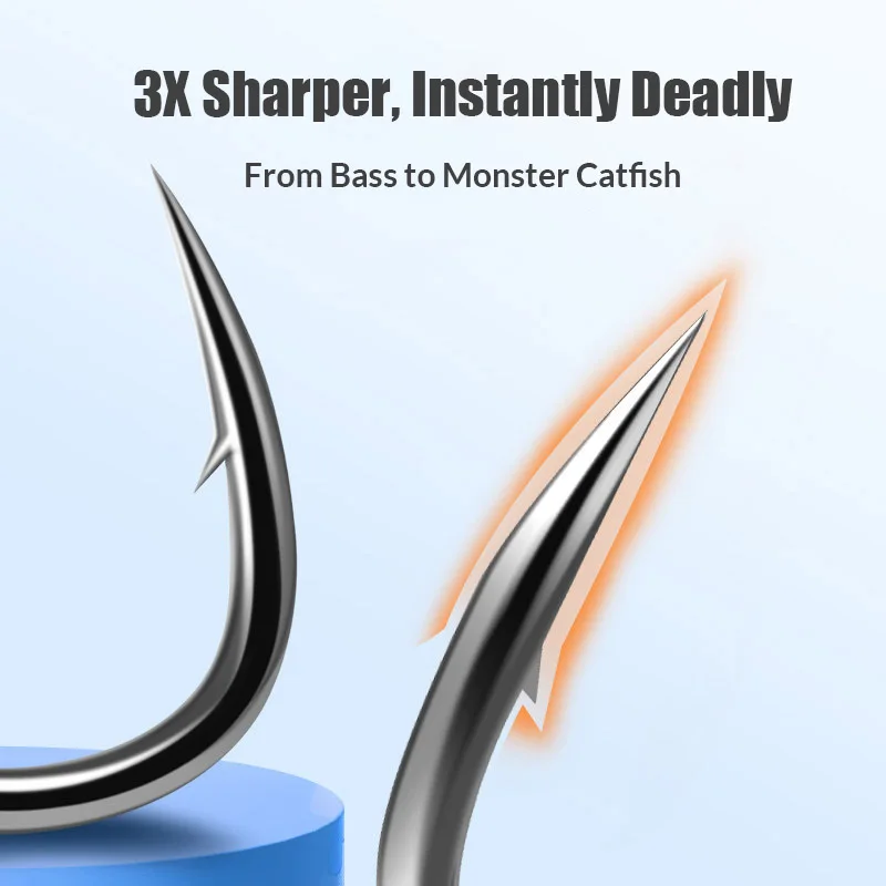 Anzuelo de pesca Iseama de 9KM, paquete de 10 anzuelos de púas para pesca en el mar con cordón de PE, anzuelo de carpa antibobinado, aparejos de agua dulce - imagen 2