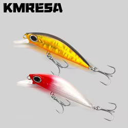 Señuelo de pesca de pececillo que se hunde, 6g, 11g, aparejos de pesca Wobbler de fundición larga, Crankbait para perca, Lucio, salmón, lubina, cebo duro, 1 Uds.