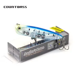 COUNTBASS Señuelos de pesca Lápiz de hundimiento lento de tiro ultra largo, cebo de palo de corredor poco profundo en forma de S para agua salada 90 mm 18 g