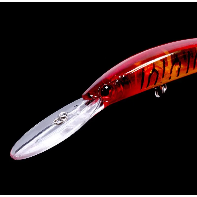Señuelo Minnow de Color aleatorio, 15cm, 15g, suspensión, lengua larga, fundición, agua flotante, aparejos de pesca de mar falsos, suministros de herramientas, 1 ud. - imagen 2
