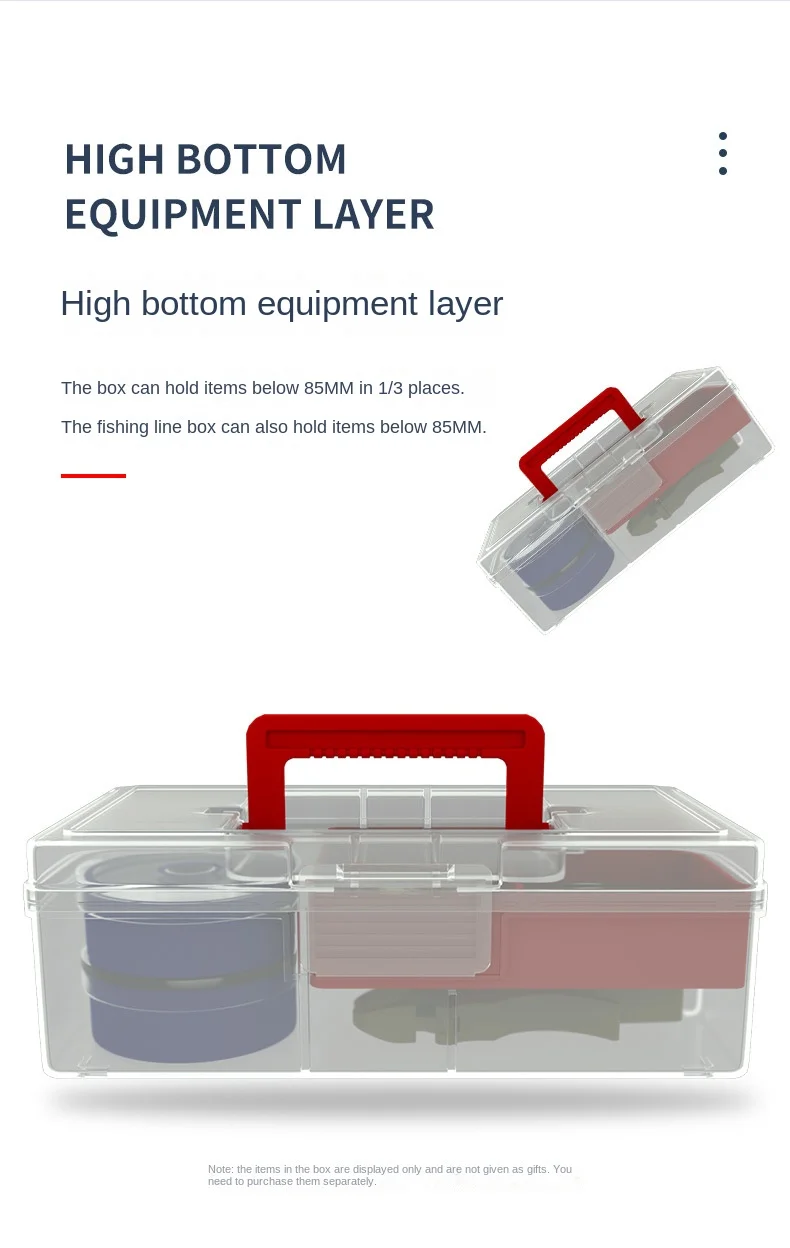Solución de almacenamiento de alta capacidad para equipo de pesca