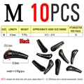 10pcs Size M Black