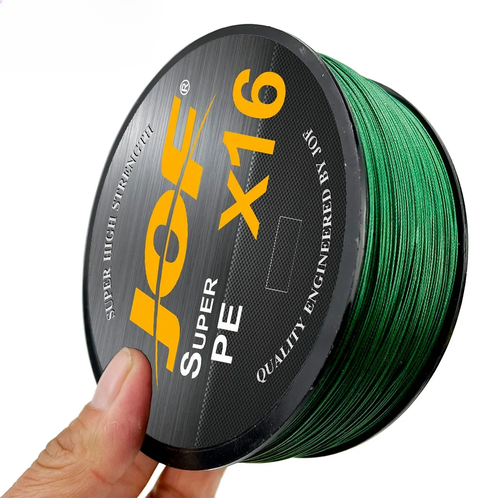 JOF-sedal de pesca trenzado de 16 hebras, 500M X16, súper fuerte, 25-100LB, multifilamento, pesca de carpa, PE, alambre trenzado de pesca de mar - imagen 3