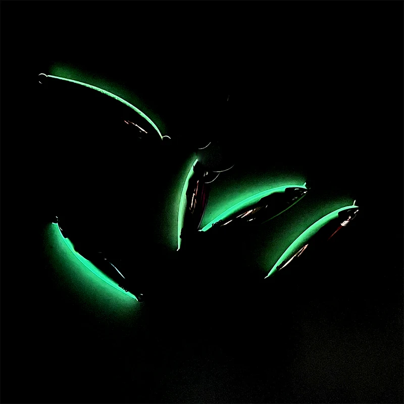 Plantilla de Metal lento, 40g, 60g, 80g, 100g, 120g, 150g, cebo Artificial para peces, cebo luminoso con aleta, pesca en roca en alta mar - imagen 5