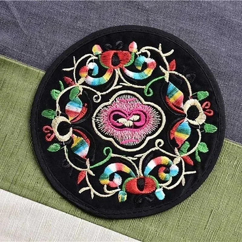 Posavasos bordados de tela de estilo Retro, artículos de almacenamiento de leche caliente o café, herramientas de decoración de mesa de comedor personalizadas para el hogar, 1 ud. - imagen 2