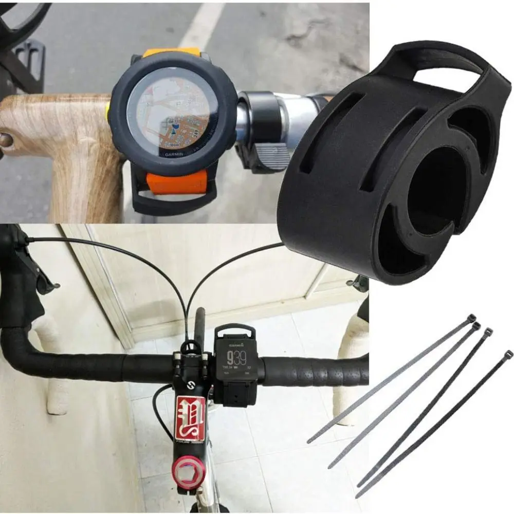 Nuevo soporte de plástico para reloj de bicicleta, diseño ergonómico ligero de liberación rápida, soporte para manillar de bicicleta negro para Garmin Forerunner - imagen 5
