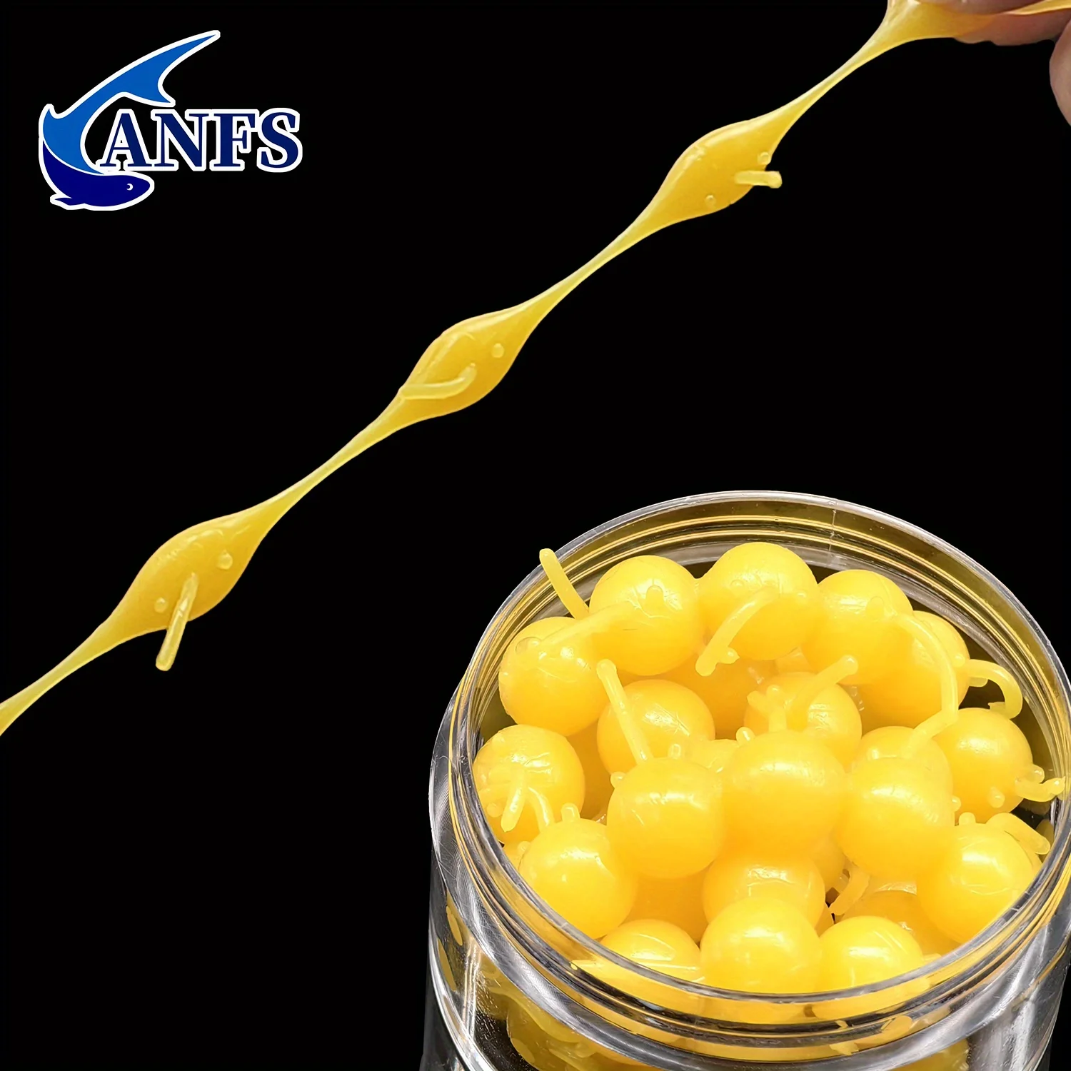 ANFS 50 señuelos de pesca blandos de primera calidad: cebos flotantes TPR para carpa, trucha y bagre, eficaces para agua dulce y salada. - imagen 4