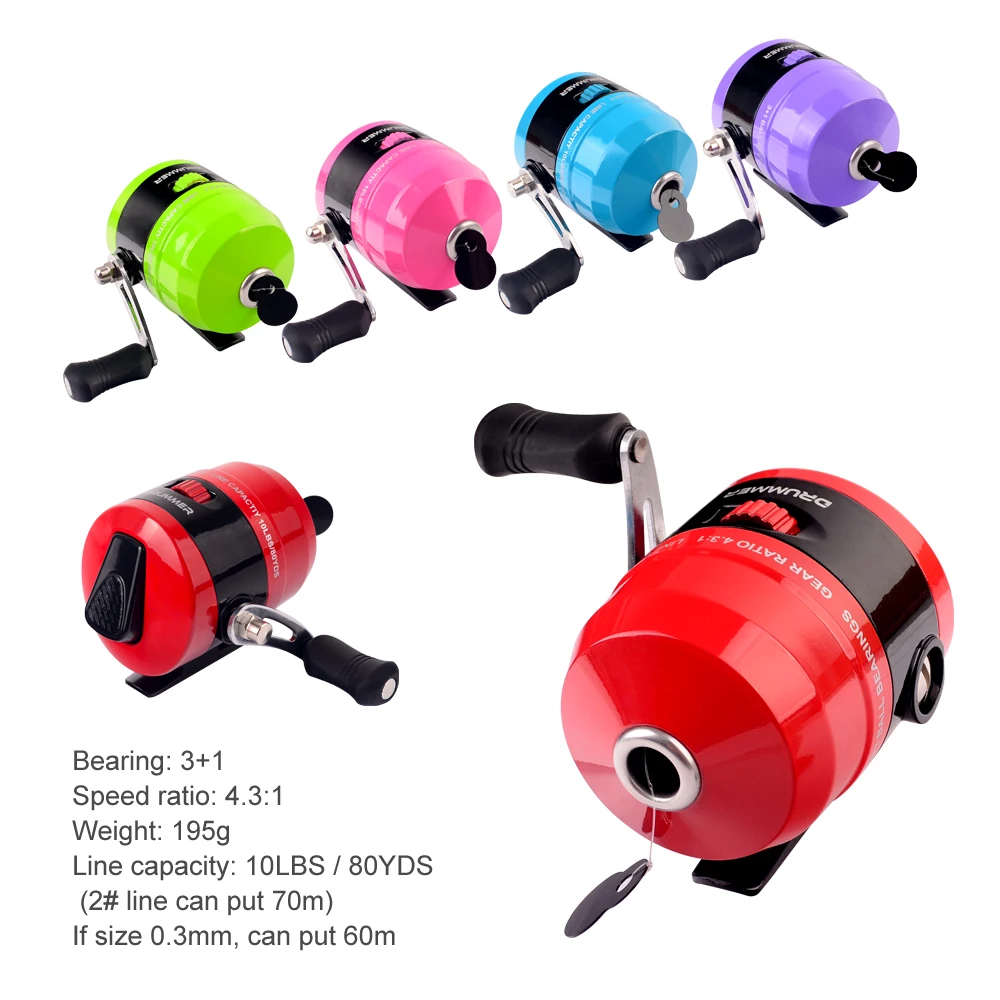 Caña giratoria de 1,2 m y 1,5 m, caña de fundición telescópica ultraligera de fibra de carbono, Mini caña de viaje para niños, carrete de pesca, herramientas de pesca de carpa - imagen 5